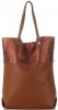 Bőr táska shopper bag Vittoria Gotti vörös V6538